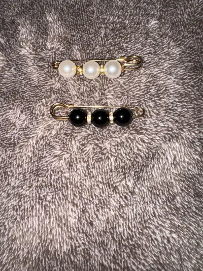 Pins Brooches, Set of 2 Decorative Safety Pins with Beads, View more