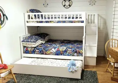 Bunk Bed wit Trundle - Brand New , View more