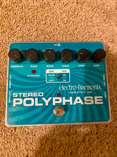 Electro Harmonix Stereo Polyphase, Phaser, Amazing Tone, View more