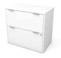 Bestar Lateral File Cabinet, White