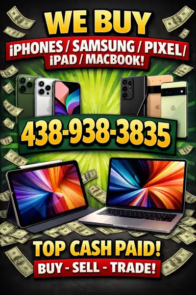 • Top Cash Paid For Your Phones & Devices!, View more