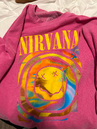 Nirvana over sized sweatshirt. Purchased from Urban Outfitters
