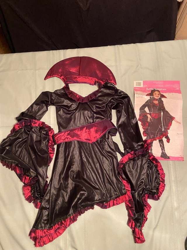 Ruffle Vampire Halloween Costume age8-10 Medium  in Costumes in Ottawa