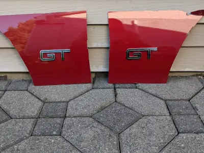Mustang GT 2008 - Original "GT" Fender Emblem Badge (Set of 2) - Condition ... A1 ... Perfect