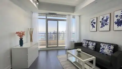 Experience luxury, tranquility, and efficiency in this brand-new, 51st-floor modern, south-facing 1+...