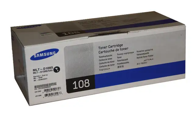 OEM Samsung MLT-D108S Black Toner Cartridge