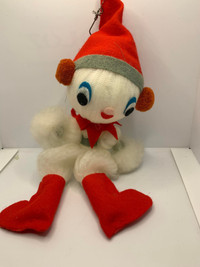 Snowman - Yarn - 10in tall - Made in Japan