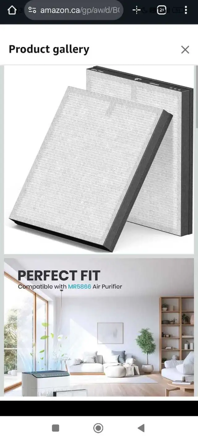 Genuine Air Purifier Replacement Filter, True HEPA Filter Compat65561395156739120
