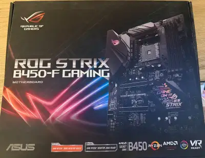 FOR SALE: ASUS ROG Strix B450-F Gaming Motherboard, View more