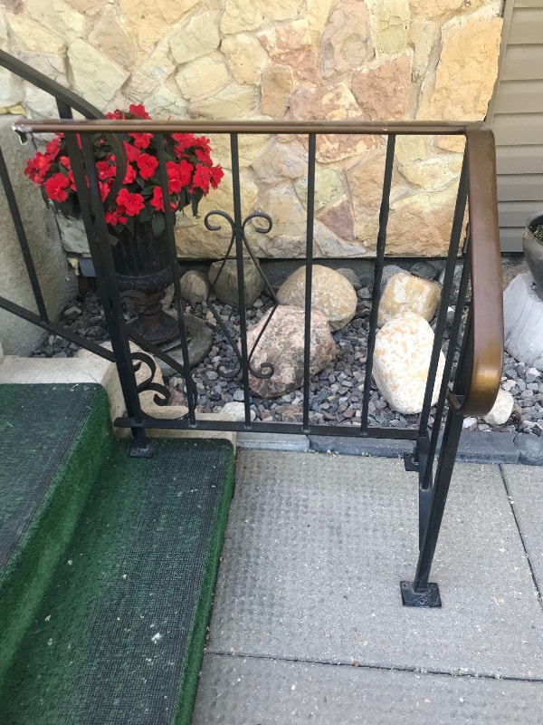 Wrought iron stair railing Decks & Fences Winnipeg Kijiji