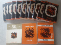 14 LIVRES NHL RECORDS BOOKS VINTAGES 1955 A 1969