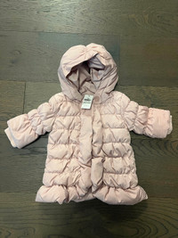 Baby gap pink winter coat 0-6M NWT retail $115