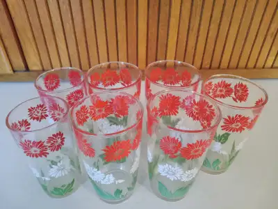 7 VIntage Water Glasses, View more