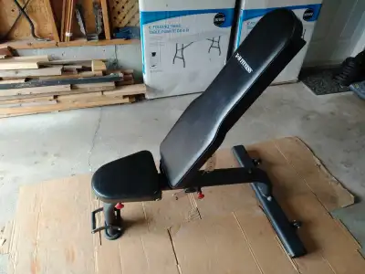 Yes it's available. XM Fitness Heavy Duty Weightlifting Adjustable Bench in like new condition. 850...