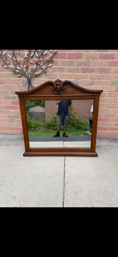 Beautiful Large Mahagony Wood Mirror, View more