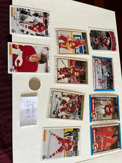 Calgary Flames Hockey Card Lot , View more