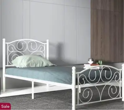 Single Bed Steel Frame (Used), View more