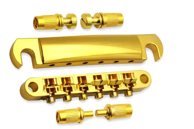 Tune-o-Matic style Gold Bridge and Stop Bar Tailpiece - NEW in Guitars in Markham / York Region - Image 2