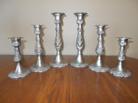 Set of 6 candle holders.