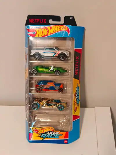 2024 Hot Wheels - NETFLIX Let's RACE 4 Pack! 2 Available!, View more