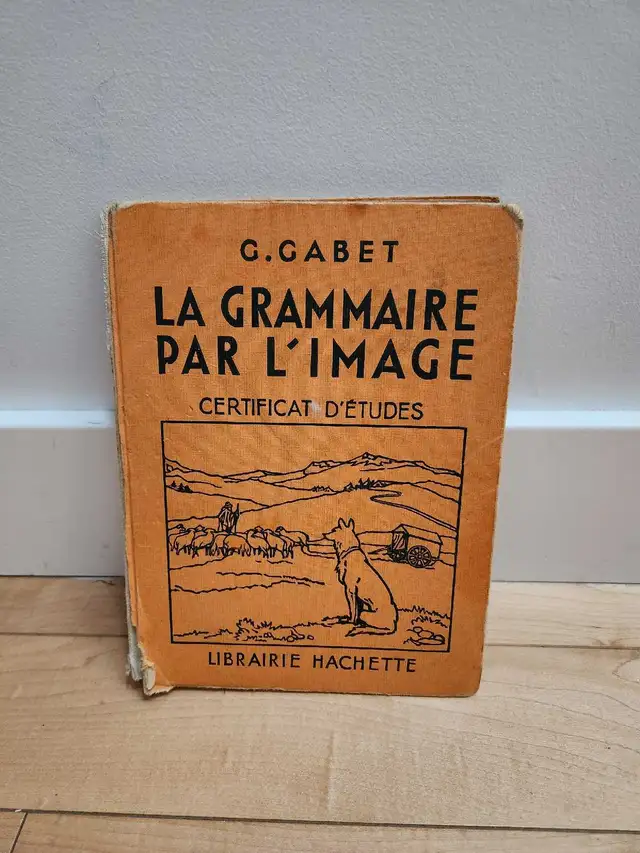 Vintage 1938 French Grammar Book – La Grammaire par l’Image