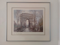 Paris Arc de Triomphe framed print 