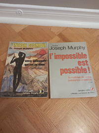 2- vintage DR JOSEPH MURPHY french softcover books