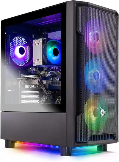Skytech Shadow Gaming PC Desktop - NVIDIA Geforce RTX 3060, View more