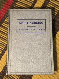 RARE Night Nursing 1940 hardcover manual