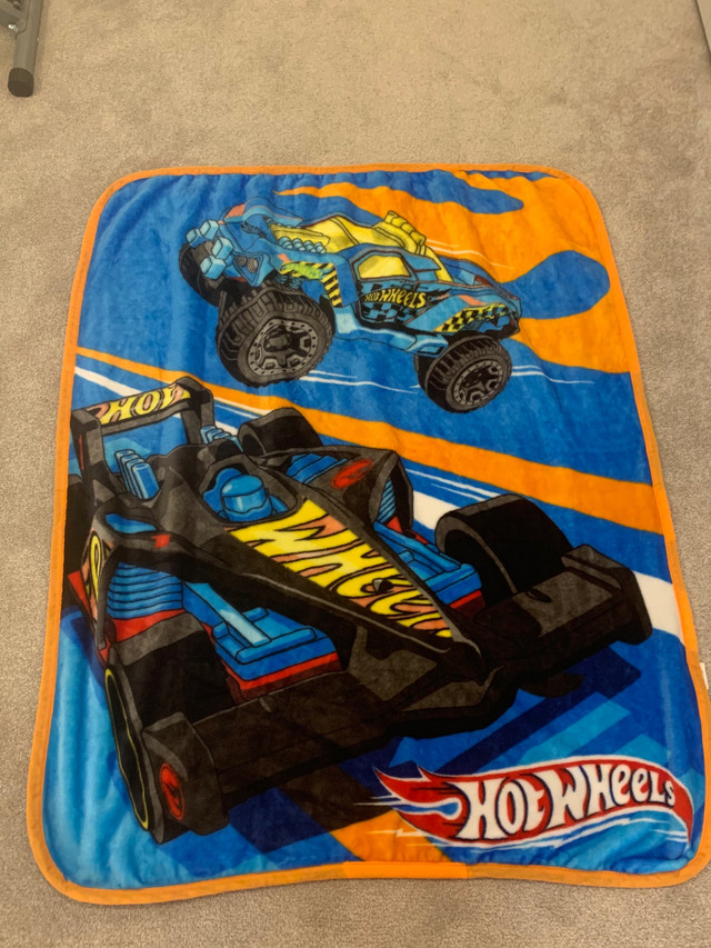 Hot wheels silk touch throw  in Bedding in Calgary