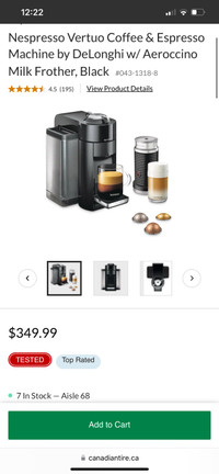 Nespresso Evoluo deluxe coffee machine GRAPHITE 