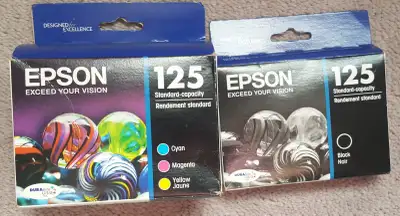 EPSON 125 Black & Color printer Ink Cartridge NIB, View more