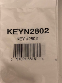 Rooftop cargo storage box key 2802