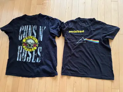 Band T-Shirts - Guns n Rose (medium)/ Pink Floyd (smal - $5 each, View more