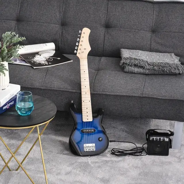 30 Inch Kids Electric Guitar 3/4 Size Beginner Starter Kit w/ 5W in Guitars in Markham / York Region - Image 8