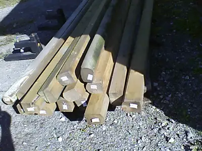 Have 15 pressure treated garden ties, Could be used as posts. They are 8 foot long, 3 inch x 4 inch...