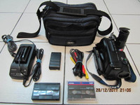 Classic Sony TRV 54 8mm camcorder, case & accessories Circa 1997