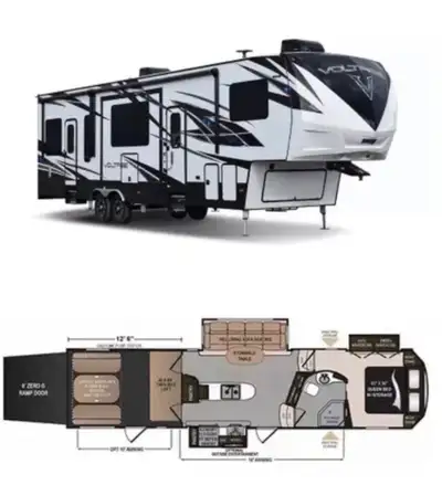 This trailer was just serviced and inspected bye an approved RV mechanic repair shop. Voltage toy ha...