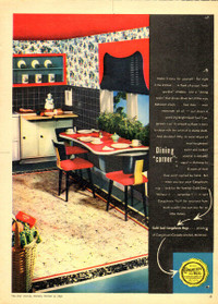Large 1948 full-page ad for Congoleum Flooring