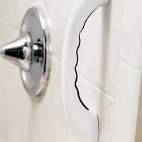 GRAB BAR - WALL MOUNTED HAND GRIPS IN WHITE