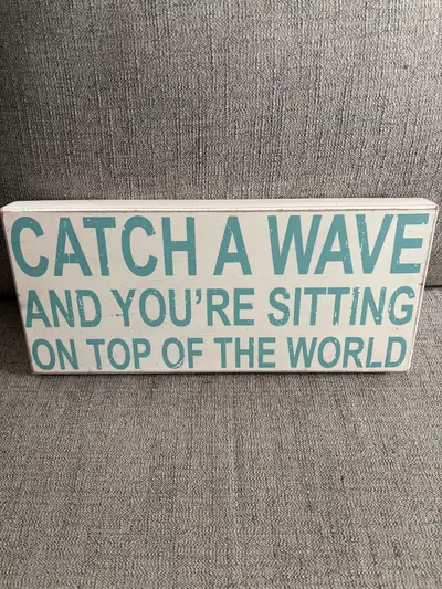 Catch a Wave Box Sign , View more