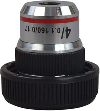 4X Achromatic Objective Lens for Compound Microscopes