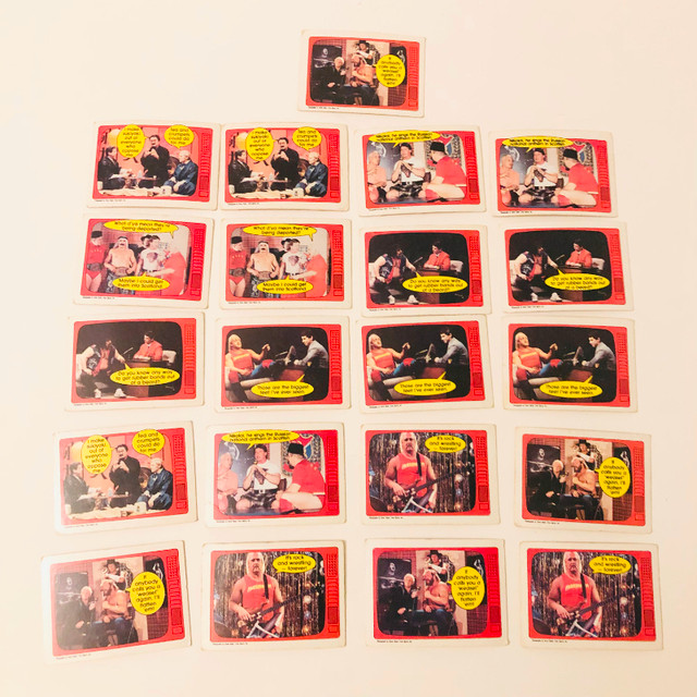 1985 WWF O Pee Chee Wrestling Cards Superstars Speak Lot of 21 in Arts & Collectibles in City of Toronto - Image 2