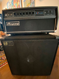 Bass Tube Amp 300 watts Ampeg with 4x10 Swr goliath cabinet