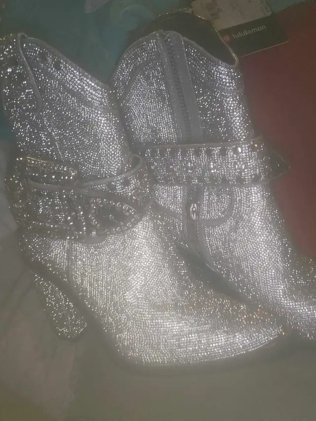 Rhinestone Western Ankle Boots in Women's - Shoes in Banff / Canmore - Image 4
