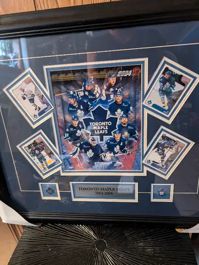 Vintage framed pictures Toronto Maple Leafs collectibles excellent condition Rare finds 1. TML 2003-...