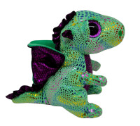 Ty Beanie Boos Cinder the Dragon Stuffed Animal Plush 6" Green