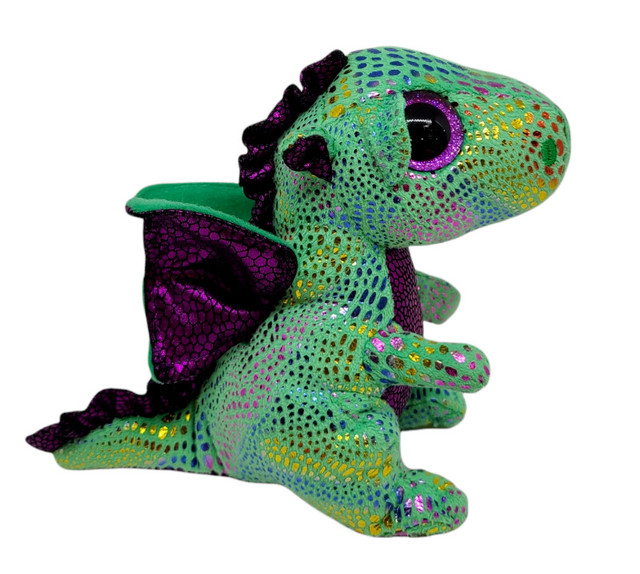 Ty Beanie Boos Cinder the Dragon Stuffed Animal Plush 6" Green in Toys & Games in Markham / York Region