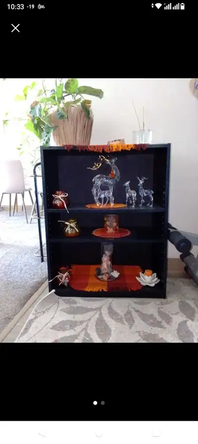 Wooden black Decor Shelf, View more