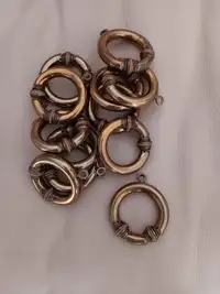 Brass curtain rings